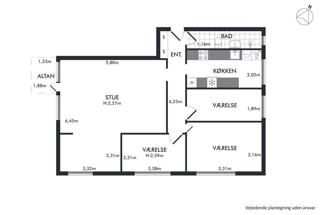 Dalvangsvej 63, 2. tv., 2600 Glostrup - Billed